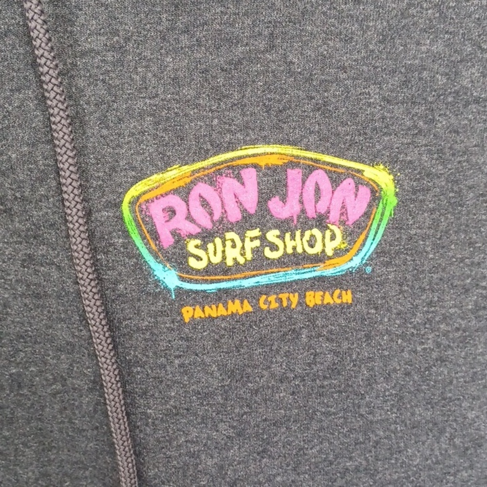 VTG Ron Jon Surf Shop Hooded Sweatshirt Size Med, 21" PTP - Picture 2 of 6